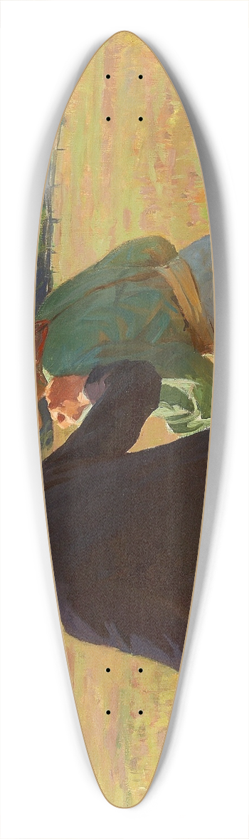 Erik Henningsen - Morgenturen 39.3 inch art pintail longboard deck