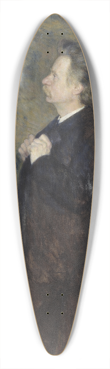 Erik Werenskiold - Edvard Grieg, Composer 39.3 inch art pintail longboard deck