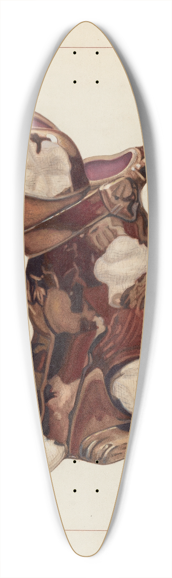 Ernest A. Towers, Jr. - Dog Pitcher 39.3 inch art pintail longboard deck
