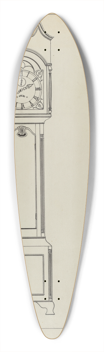 Ernest A. Towers, Jr. - Grandfathers Clock 39.3 inch art pintail longboard deck