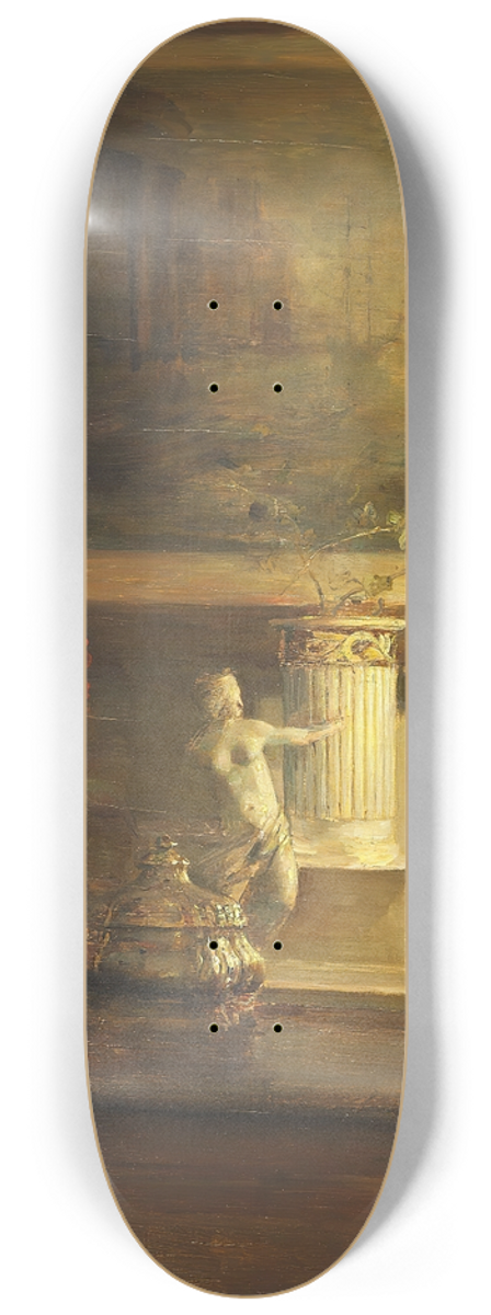 Carl Holse - Interir fra kunstnerens hjem 8.25 inch art skate deck