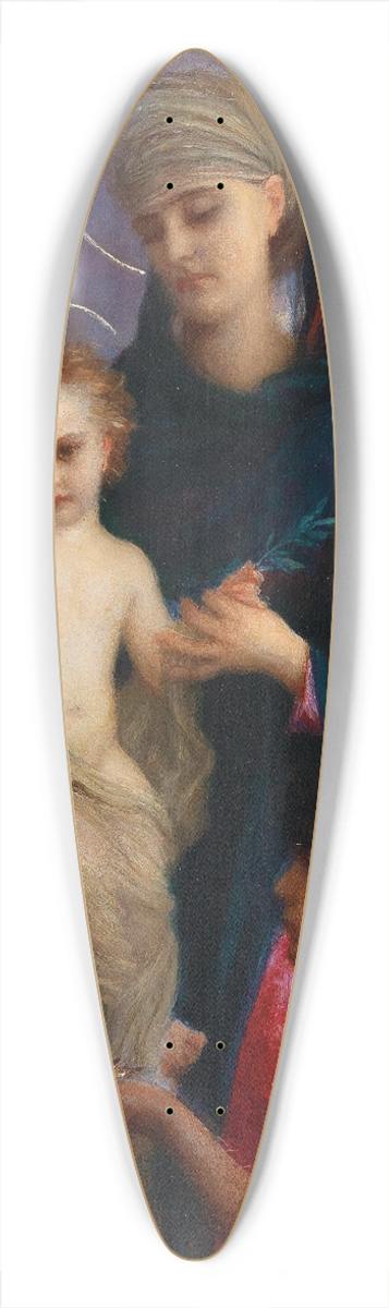 Ernest Hbert - Madonna With Christ Child And A Boy 39.3 inch art pintail longboard deck