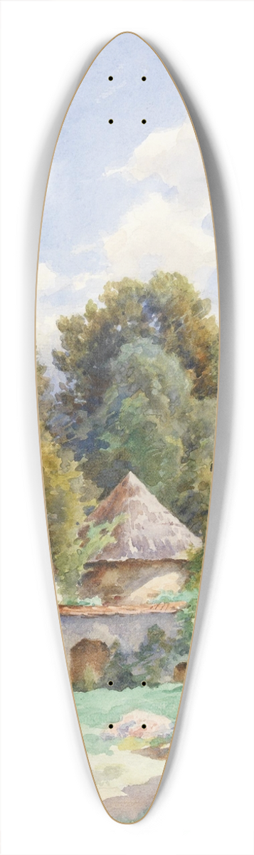 Ernestine von Kirchsberg - Gurker Dom 39.3 inch art pintail longboard deck
