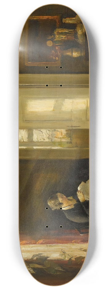 Carl Holse - Sewing by the Window 8.25 inch art skate deck