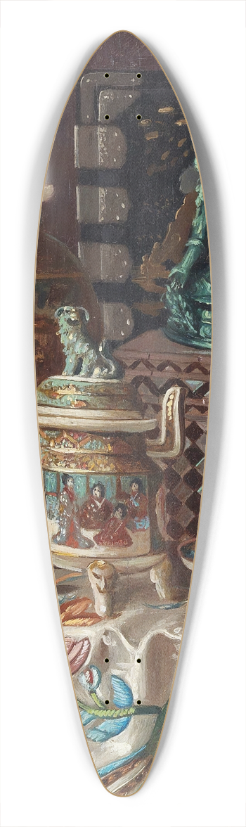 Ernst Czernotzky - Asiatisches Tischstillleben 39.3 inch art pintail longboard deck