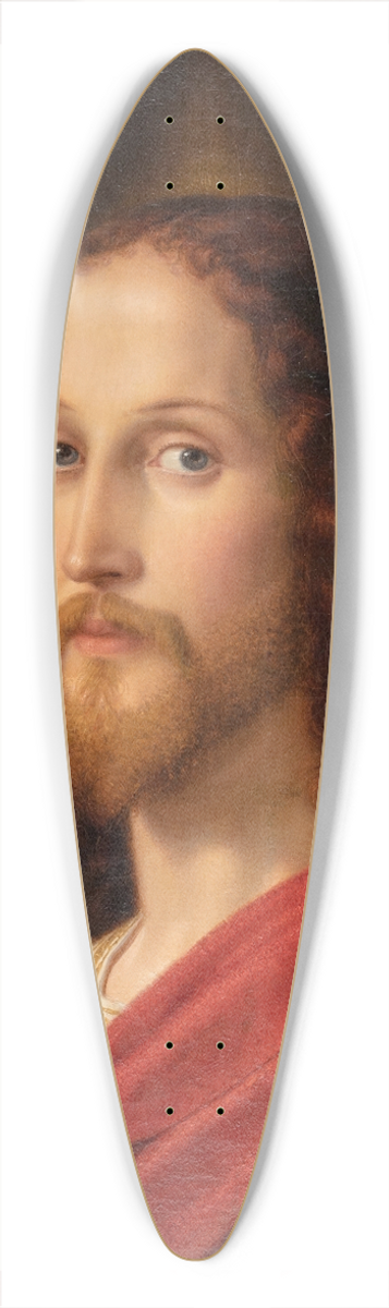 Ernst Deger - Christ blessing (self-portrait) 39.3 inch art pintail longboard deck