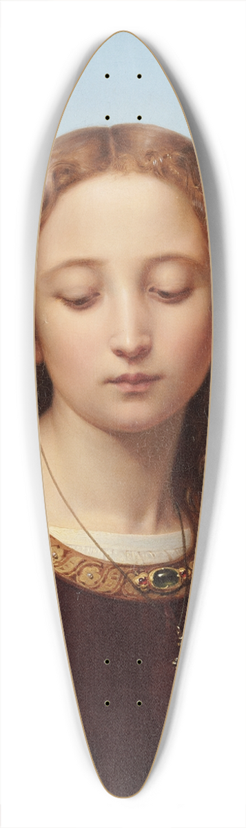 Ernst Deger - Portrait of a Young Woman 39.3 inch art pintail longboard deck