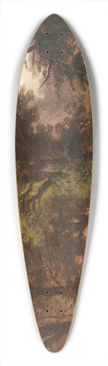 Ernst Erwin Oehme - Waldstudie 39.3 inch art pintail longboard deck