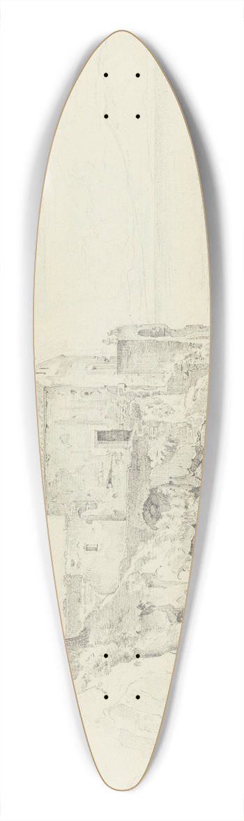 Ernst Fries - Sorrent, Marina Piccola 39.3 inch art pintail longboard deck