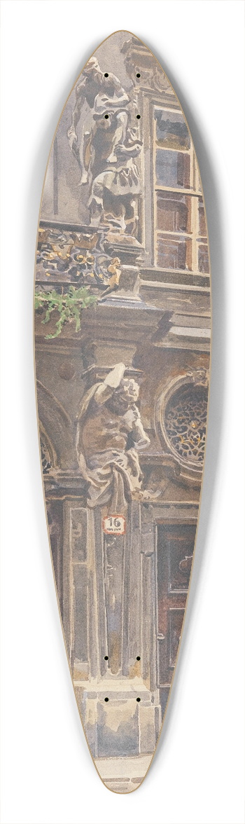 Ernst Graner - Palais Breuner 39.3 inch art pintail longboard deck