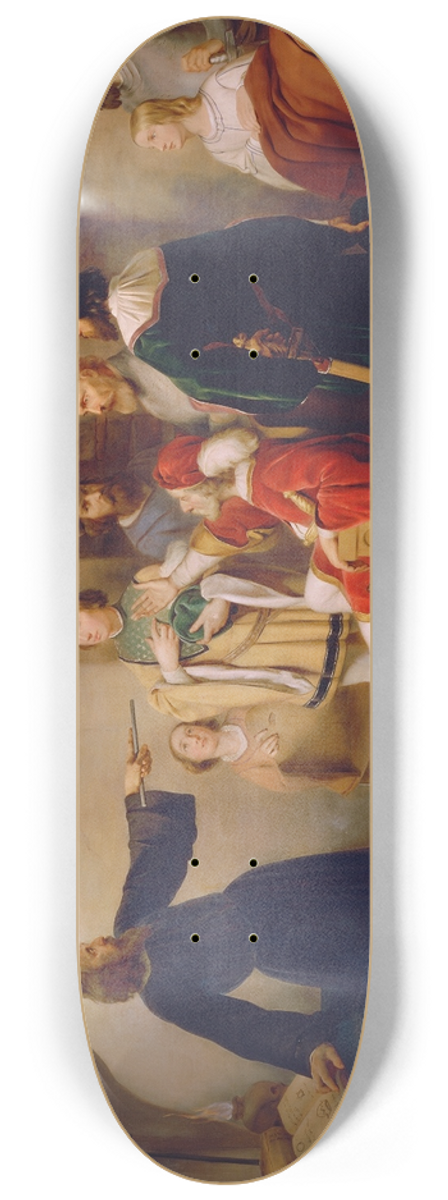 Carl Johann Nepomuk Hemerlein - Ein Astrologe weissagt Rudolf von Habsburg 8.25 inch art skate deck