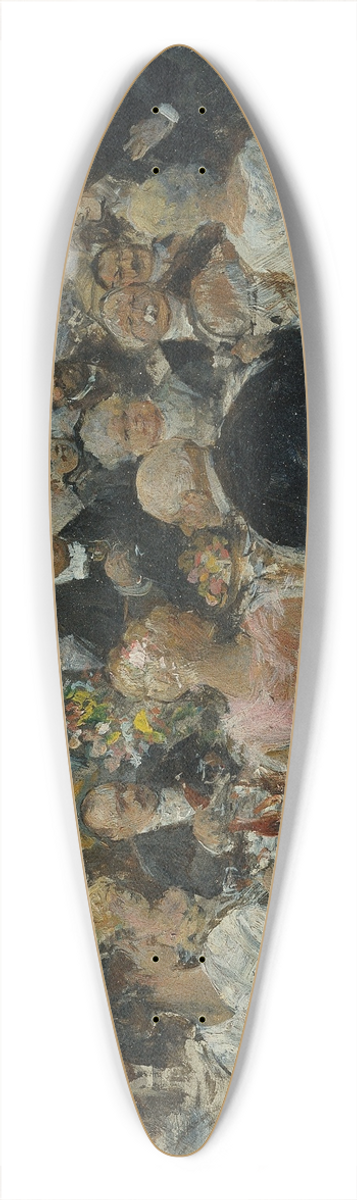 Ernst Juch - Die Tischrede 39.3 inch art pintail longboard deck