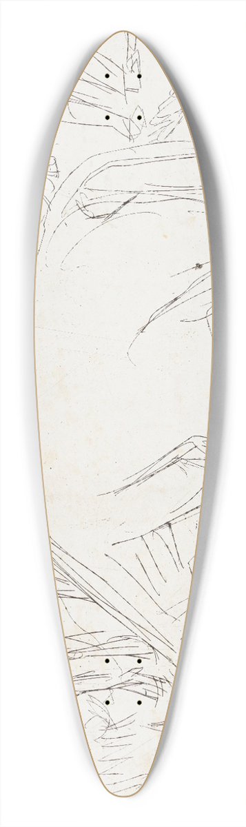 Ernst Ludwig Kirchner - Alpszene 39.3 inch art pintail longboard deck