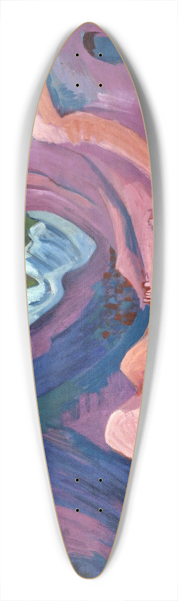 Ernst Ludwig Kirchner - Amselfluh 39.3 inch art pintail longboard deck