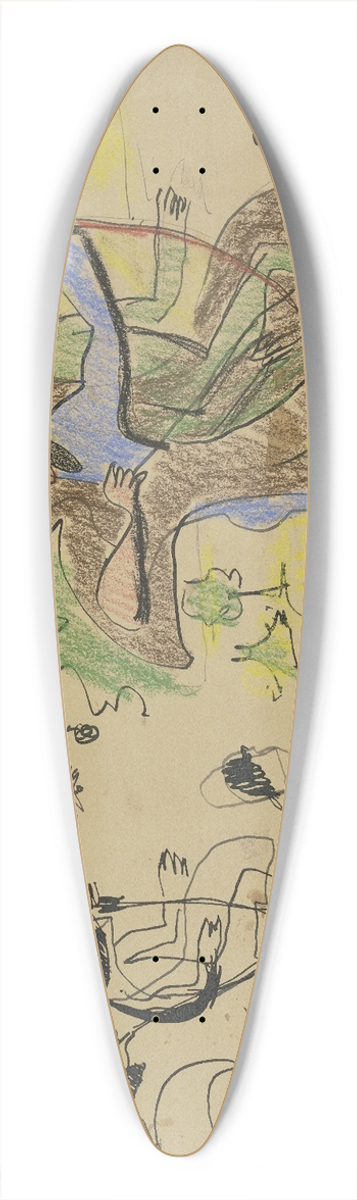 Ernst Ludwig Kirchner - Archers 39.3 inch art pintail longboard deck