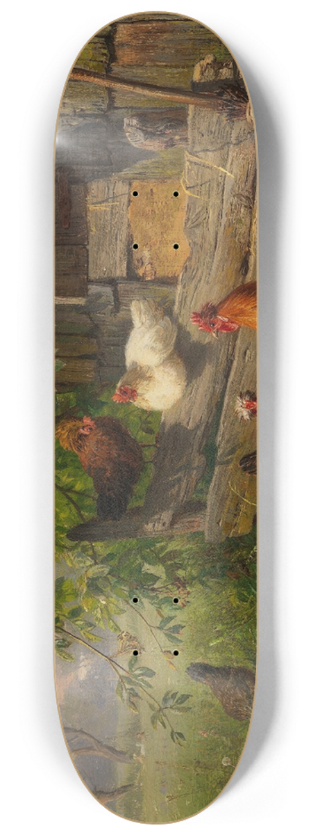 Carl Jutz - Hhnerhof 8.25 inch art skate deck