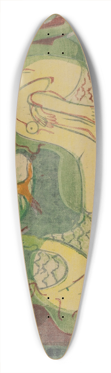 Ernst Ludwig Kirchner - Drei Akte im Walde 39.3 inch art pintail longboard deck