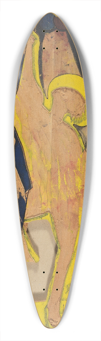 Ernst Ludwig Kirchner - Farbentanz, Farbstock I 39.3 inch art pintail longboard deck