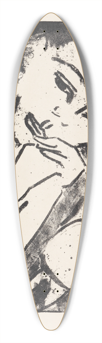 Ernst Ludwig Kirchner - Frnzikopf mit Puppe 39.3 inch art pintail longboard deck