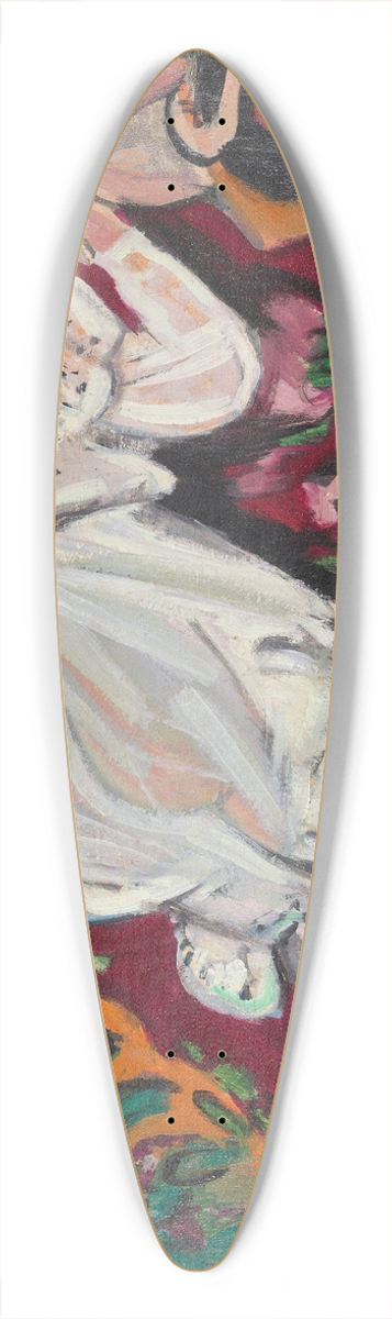 Ernst Ludwig Kirchner - Girl in WhiteChemise 39.3 inch art pintail longboard deck