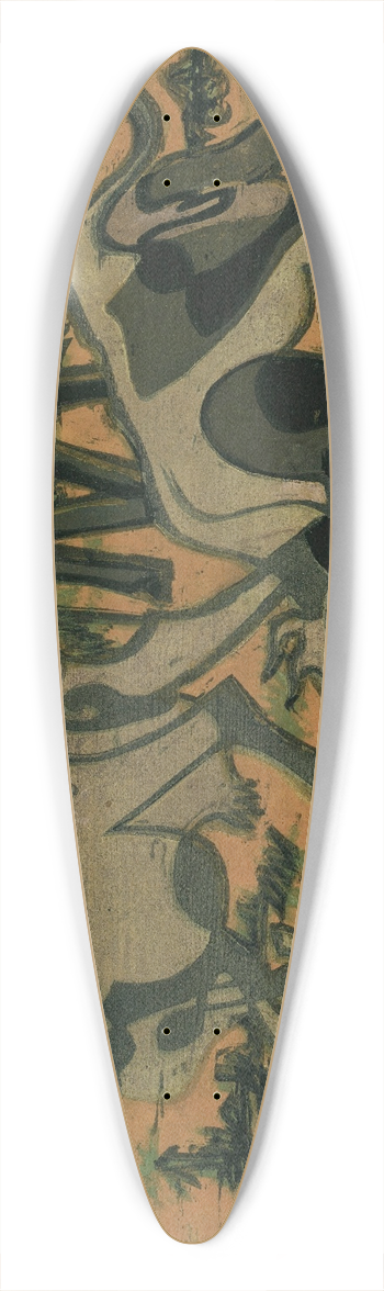 Ernst Ludwig Kirchner - Khe Im Frhling 39.3 inch art pintail longboard deck