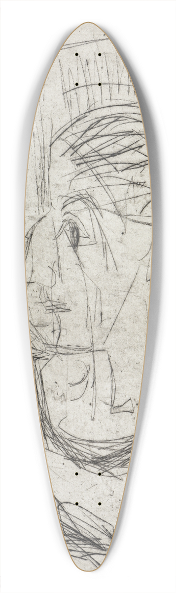 Ernst Ludwig Kirchner - Kranke Frau 39.3 inch art pintail longboard deck