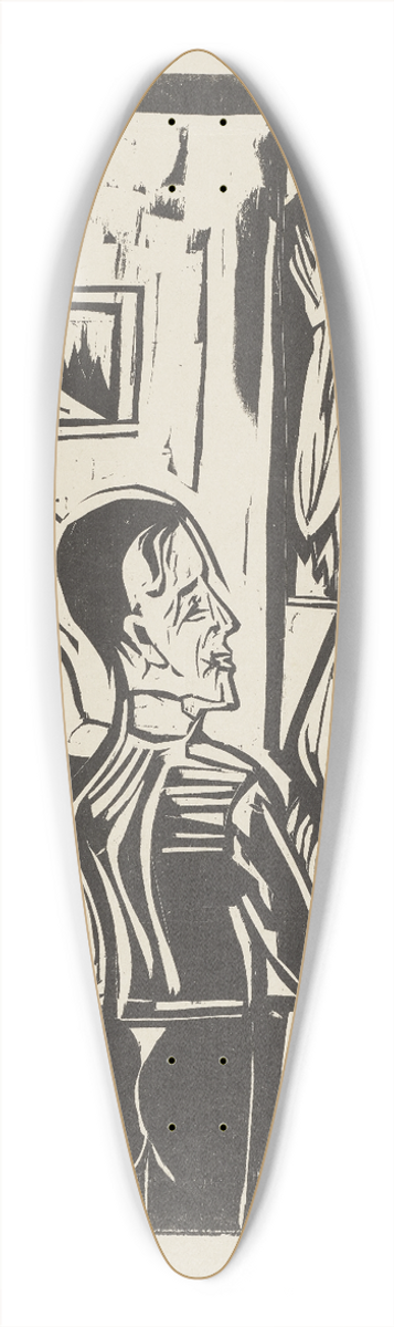 Ernst Ludwig Kirchner - Laprs midi du peintre 39.3 inch art pintail longboard deck