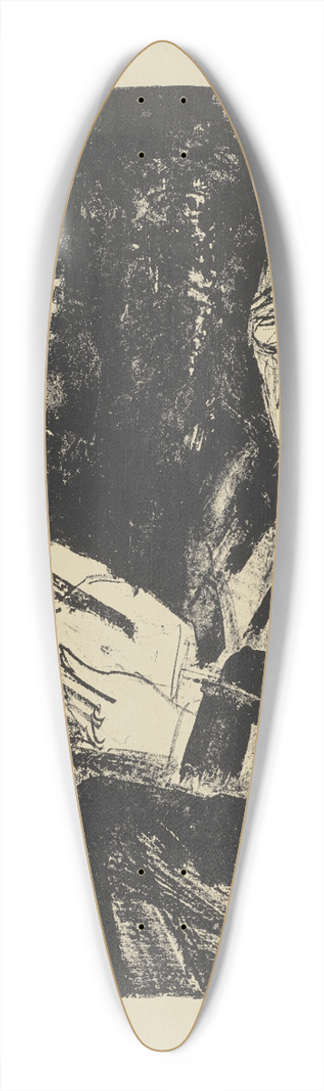 Ernst Ludwig Kirchner - Schiefler 39.3 inch art pintail longboard deck