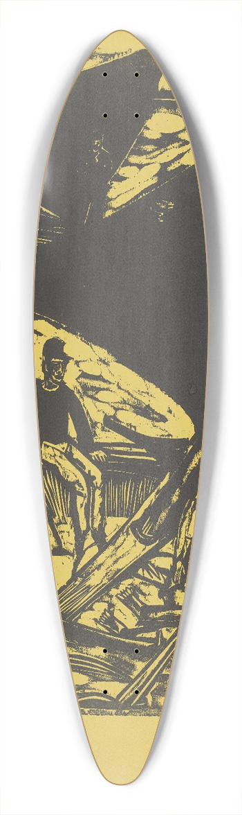 Ernst Ludwig Kirchner - Segelboote bei Fehmarn 39.3 inch art pintail longboard deck