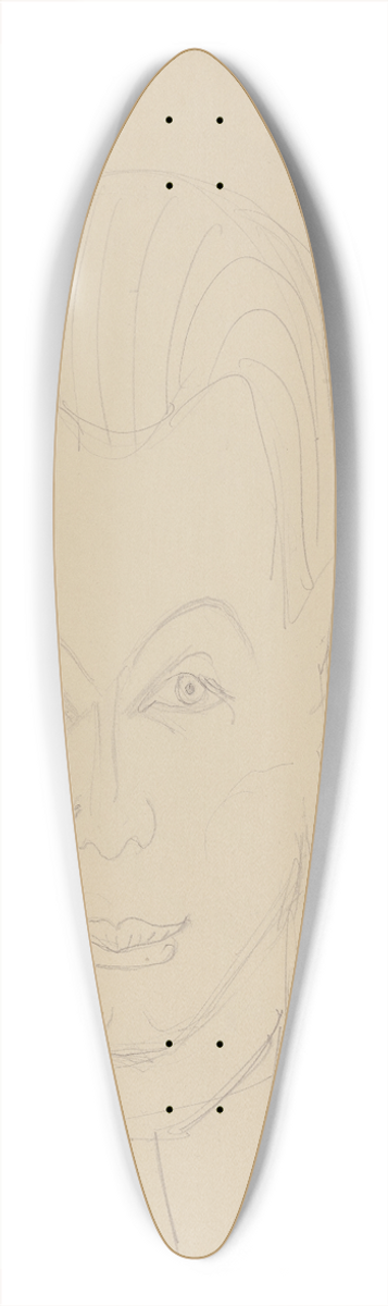 Ernst Ludwig Kirchner - Self-portrait 39.3 inch art pintail longboard deck