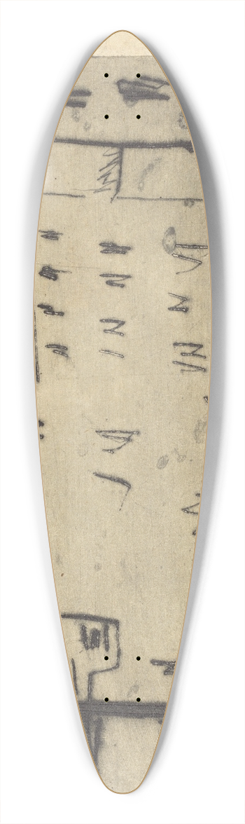 Ernst Ludwig Kirchner - Street Corner in Dresden (Strassenecke Dresden) 39.3 inch art pintail longboard deck