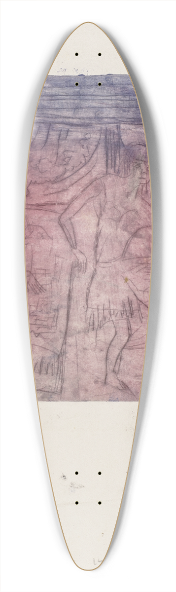 Ernst Ludwig Kirchner - Szene im Zimmer 39.3 inch art pintail longboard deck