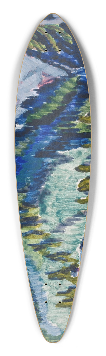 Ernst Ludwig Kirchner - Wild Ground 39.3 inch art pintail longboard deck