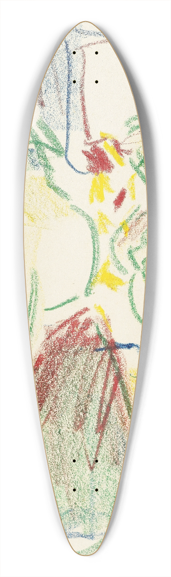 Ernst Ludwig Kirchner - Zwei Mdchen bei der Toilette 39.3 inch art pintail longboard deck