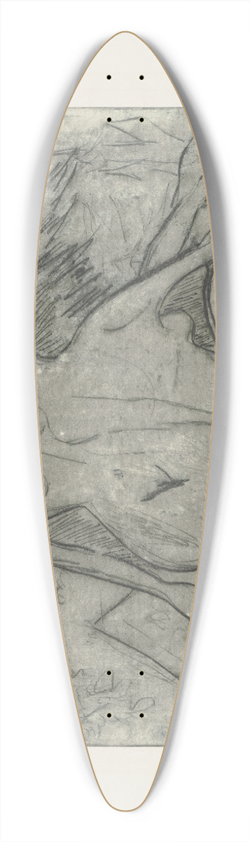 Ernst Ludwig Kirchner - Zwei nackte Frauen am Waldrand 39.3 inch art pintail longboard deck