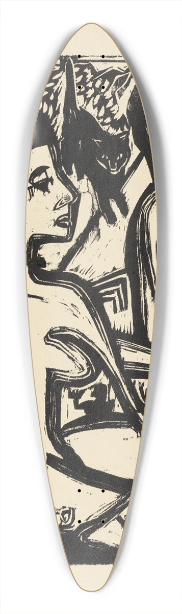 Ernst Ludwig Kirchner - Zwei nackte Frauen im Walde 39.3 inch art pintail longboard deck