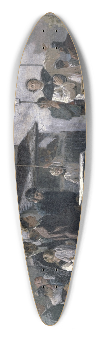 Ernst Stckelberg - The Funeral After The Landslide Of Spiringen, Uri 1887 39.3 inch art pintail longboard deck