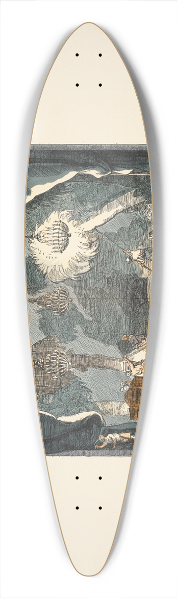 Ernst Stern - Anfang von Bild III 39.3 inch art pintail longboard deck