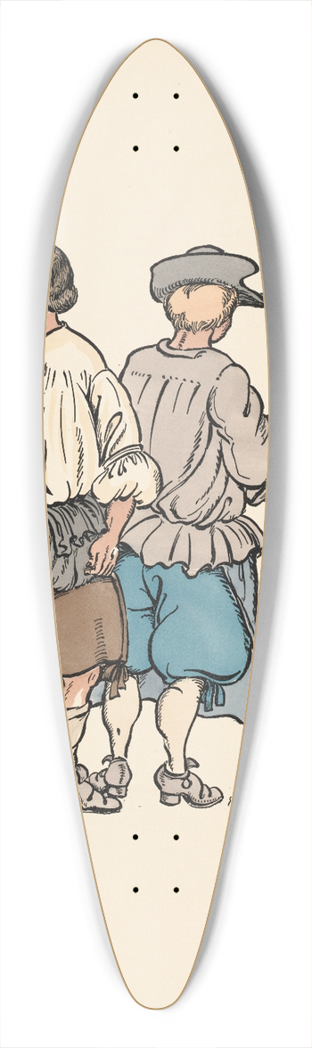 Ernst Stern - Bhnenarbeiter 39.3 inch art pintail longboard deck