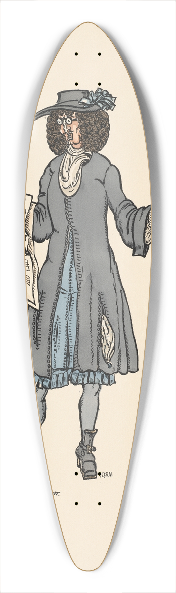 Ernst Stern - Der Musiklehrer 39.3 inch art pintail longboard deck