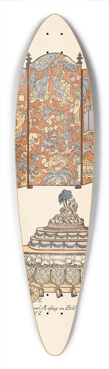 Ernst Stern - Wandschirm und Wgelchen 39.3 inch art pintail longboard deck