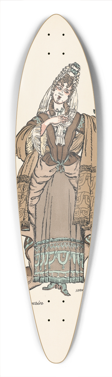 Ernst Stern - Zweite Sngerin 39.3 inch art pintail longboard deck