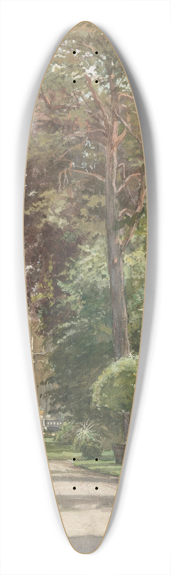 Ernst Witkamp - Het buiten Spaarnhout 39.3 inch art pintail longboard deck