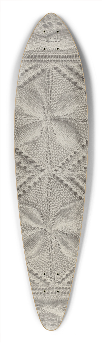 Erwin Schwabe - Lace 39.3 inch art pintail longboard deck