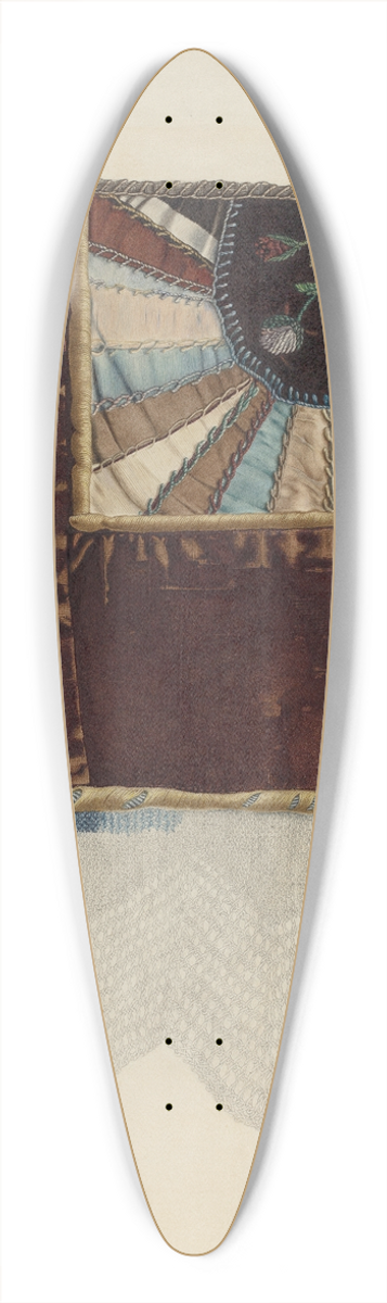 Esther Molina - Crazy Quilt  Detail 39.3 inch art pintail longboard deck