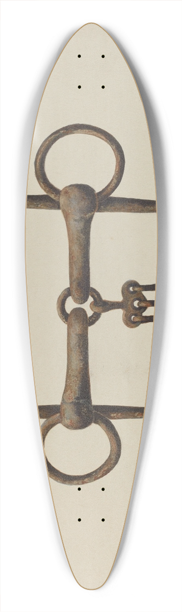 Ethel Dougan - Snaffle Bit 39.3 inch art pintail longboard deck