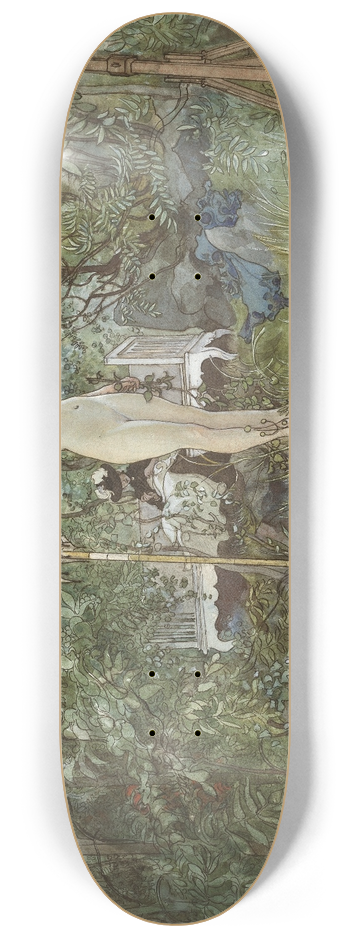 Carl Larsson - Open-Air Studio 8.25 inch art skate deck