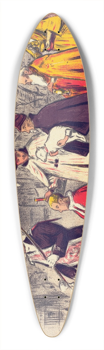 Etienne Moreau-Nlaton - La Nativit 39.3 inch art pintail longboard deck