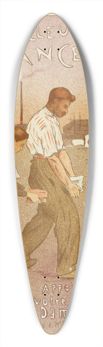 Etienne Moreau-Nlaton - Notre-Dame Du Travail 39.3 inch art pintail longboard deck
