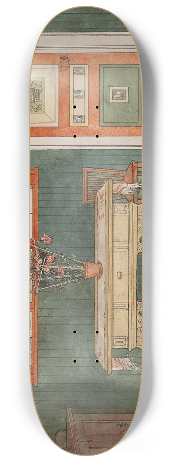 Carl Larsson - The Dining Room 8.25 inch art skate deck